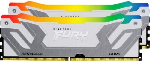 346944_b_1.jpg זכרון למחשב Kingston FURY Renegade RGB White 2x24GB DDR5 CUDIMM 8400MT / s CL40 - צבע לבן