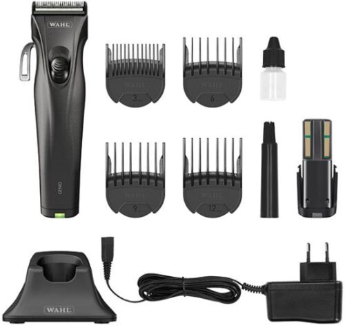 מכונת תספורת מקצועית נטענת + סוללה נוספת Wahl Professional Genio - צבע שחור