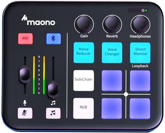 מיקסר סטרימינג Maono Caster G1 Neo - צבע שחור