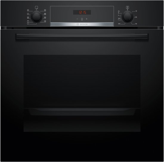 תנור בנוי 71 ליטר 7 תוכניות Bosch Serie 4 HBA534BB3 - צבע שחור - תוצרת פולין - אחריות יבואן רשמי BSH