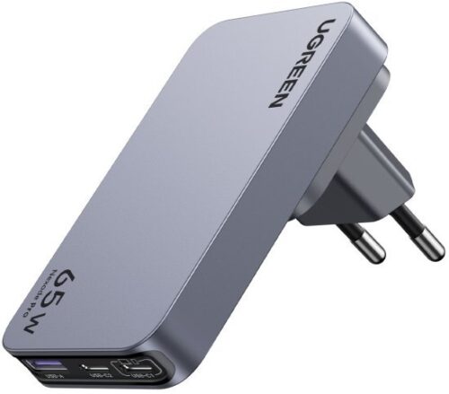 349041_b_1.jpg מטען קיר GaN בהספק 65W דגם Nexode Pro טעינה מהירה 3 יציאות בחיבור USB Type-C ו-USB Type-A מבית UGREEN