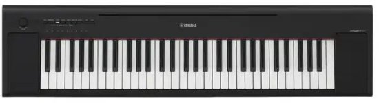 פסנתר דיגיטלי 61 קלידים Yamaha NP-15 - כולל שנאי - צבע שחור
