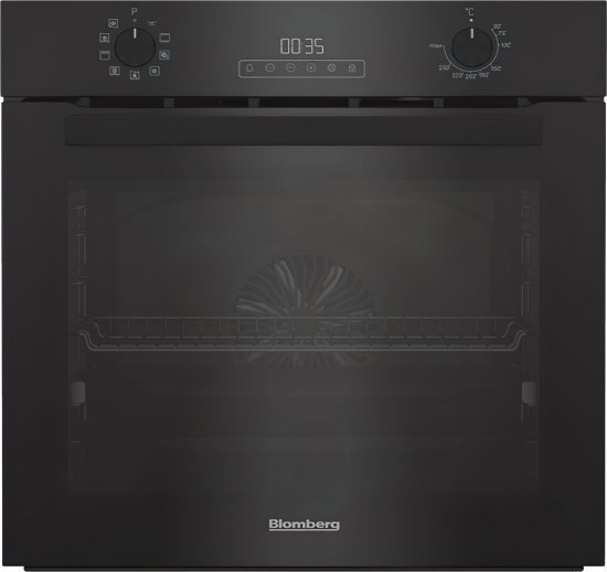 תנור בנוי 72 ליטר 8 תוכניות Blomberg ROEN8205IL - זכוכית שחורה