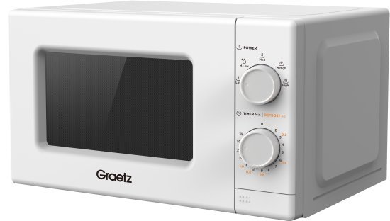 מיקרוגל מכני 20 ליטר Graetz MW-232 700W - צבע לבן