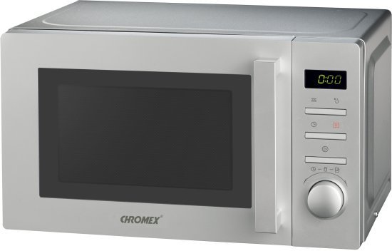 מיקרוגל דיגיטלי 20 ליטר Chromex CH-655 700W - צבע כסוף