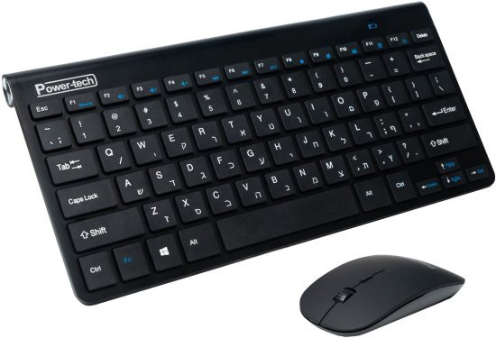 352989_b_1.jpg סט מקלדת ועכבר אלחוטיים Power-Tech WS550 - צבע שחור