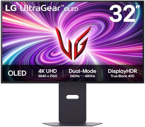 מסך מחשב גיימינג ''LG 32GS95UV-B UltraGear OLED 32 - צבע שחור