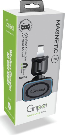 355784_b_1.jpg זרוע טעינה מגנטית לרכב תומכת Magsafe הנצמדת לפתחי האוורור דגם XW-55 מבית Gripqi
