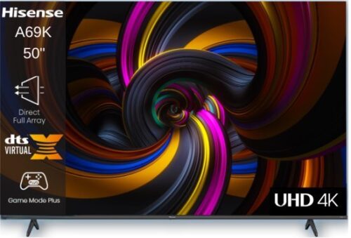 טלוויזיה חכמה Hisense 50 Inch UHD 4K 50A69K Direct Full Array