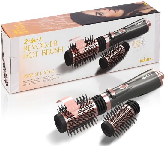 מברשת פן חשמלית מסתובבת 1000W מבית Cortex Beauty - צבע שחור