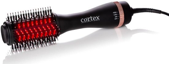 Cortex - מברשת פן חשמלית עם אינפרא רד - צבע שחור