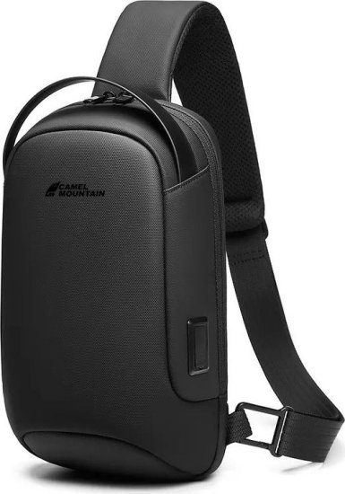 תיק כתף עסקי למכשיר בגודל 9.7 אינץ’ דגם The Crossbody מבית Camel Mountain - צבע שחור