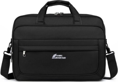 תיק צד למחשב נייד בגודל 16 אינץ' דגם Strider Ultra מבית Camel Mountain - צבע שחור