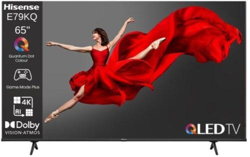 טלוויזיה חכמה Hisense 65 Inch UHD 4K QLED+DLED 65E79KQ
