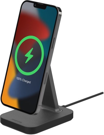 מעמד טעינה אלחוטי +Snap הכולל תמיכה ב-MagSafe מבית mophie - צבע שחור