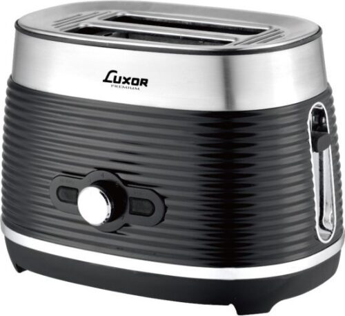 מצנם 2 פרוסות 970W דגם ST-827 מבית Luxor - שחור / נירוסטה