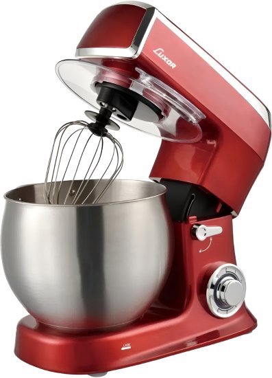359018_b_1.jpg מיקסר מקצועי 8.5 ליטר 1500W בעל 6 מהירויות דגם AHY-266 מבית Luxor - צבע אדום