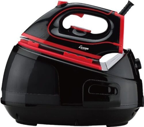 מגהץ קיטור 1.2 ליטר 2100W דגם HG980LB-P6-2 מבית Luxor - צבע שחור / אדום