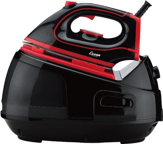 מגהץ קיטור 1.2 ליטר 2100W דגם HG980LB-P6-2 מבית Luxor - צבע שחור / אדום