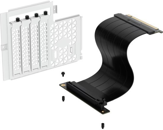 ערכת התקנה אנכית לכרטיסי מסך למארזי Corsair 2500 - צבע לבן