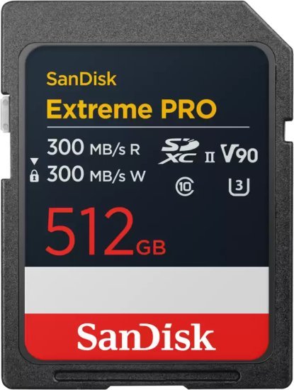363596_b_1.jpg כרטיס זיכרון SanDisk Extreme PRO SDXC - דגם SDSDXDM-512G-GN4IN - נפח 512GB
