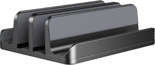 מעמד אנכי כפול למחשב נייד מבית Cable Time - בצבע שחור