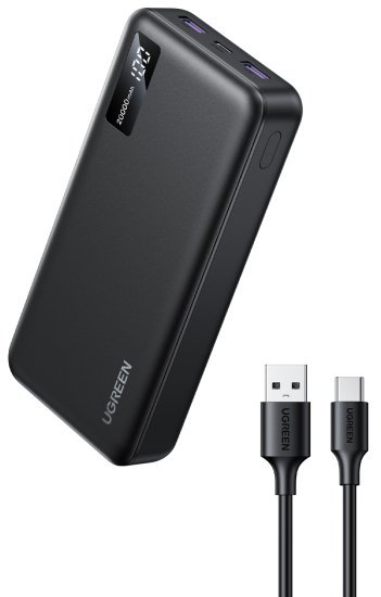 364500_b_1.jpg סוללת גיבוי בעלת טעינה מהירה 20000mAh מבית UGREEN - צבע שחור