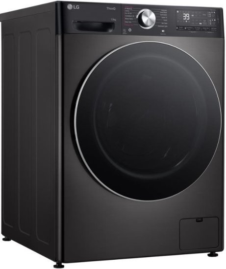 מכונת כביסה פתח חזית אינוורטר 13 ק''ג 1400 סל''ד LG WF13314GBC - נירוסטה מושחרת