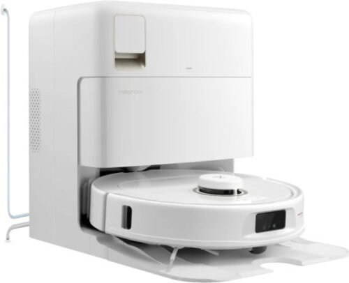 ‏שואב אבק רובוטי עם מערכת מילוי וריקון אוטומטיים Roborock QRevo MaxV  - צבע לבן
