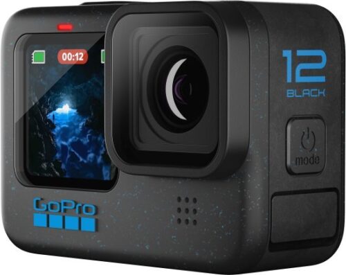 מצלמת אקסטרים GoPro HERO12 Black Edition - שנתיים אחריות יבואן רשמי על ידי רונלייט - כולל תיק וכרטיס זיכרון בנפח 64G במתנה