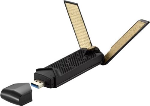 מציאון ועודפים - מתאם רשת אלחוטי Asus USB-AX56 802.11ax Dual-band AX1800 USB WiFi