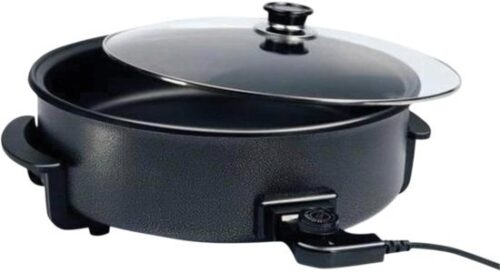 מחבת חשמלית 42 ס''מ דגם Selmor SE-413 1500W - צבע אפור מתכתי