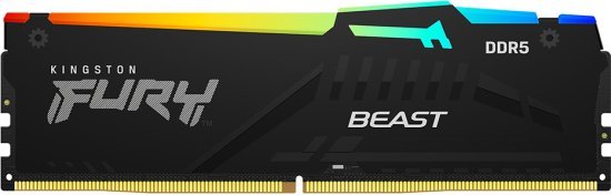 זכרון למחשב Kingston FURY BEAST RGB 16GB DDR5 6000MHz CL36