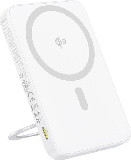 368972_b_1.jpg סוללת גיבוי מגנטית PicoGo Qi2 בנפח 5000mAh בהספק מקסימלי של 20W מבית Baseus - צבע לבן