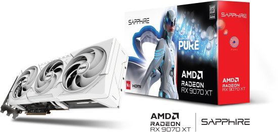 כרטיס מסך Sapphire Radeon RX 9070 XT PURE OC 16GB GDDR6