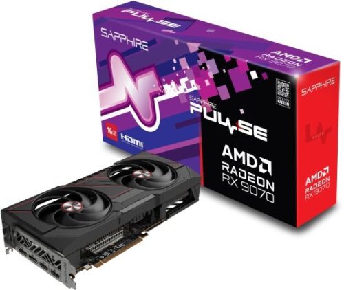 כרטיס מסך Sapphire Radeon RX 9070 PULSE 16GB GDDR6