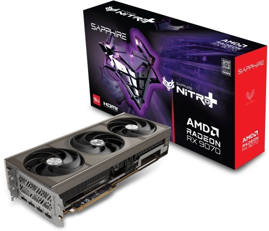 כרטיס מסך Sapphire Radeon RX 9070 NITRO+ OC 16GB GDDR6