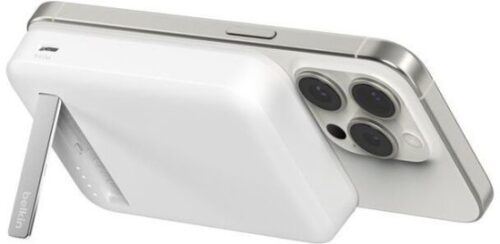 סוללת גיבוי מגנטית אלחוטית Qi2 15W 8K דגם BoostCharge Pro מבית Belkin - צבע לבן