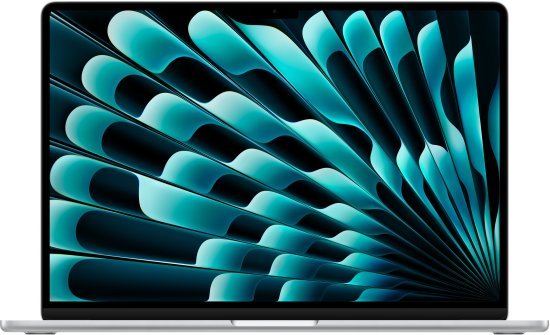 מחשב Apple MacBook Air 15 M4 Chip 10-Core CPU, 10-Core GPU, 1TB SSD Storage, 32GB Unified Memory - צבע Silver - מקלדת עברית / אנגלית - דגם Z1DB000KU