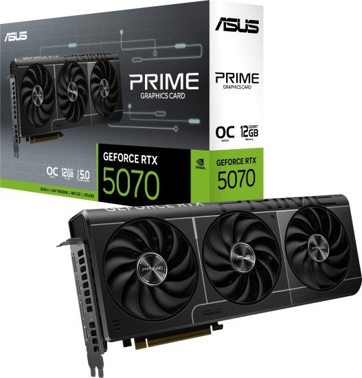 כרטיס מסך ASUS Prime GeForce RTX 5070 OC 12GB GDDR7