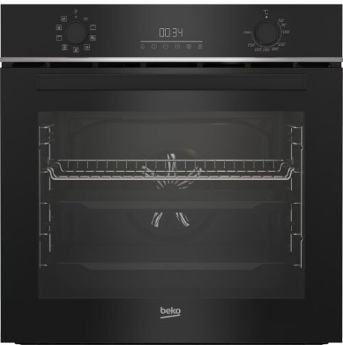 תנור בנוי 72 ליטר 9 תוכניות Beko BBIM13300X  - זכוכית שחורה