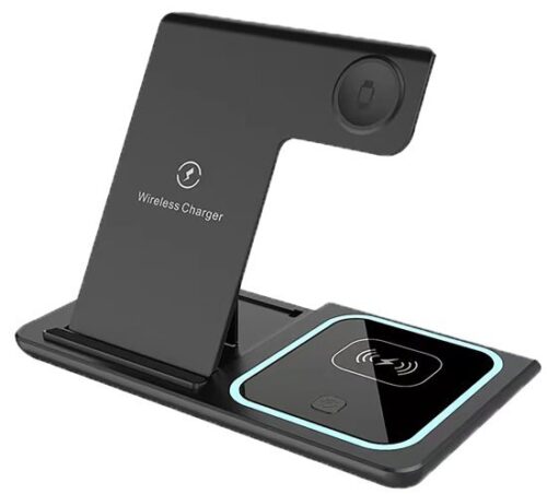 תחנת טעינה אלחוטית 3 ב-1 20W מבית Energy  - צבע שחור