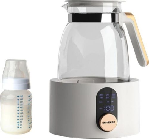 קומקום זכוכית 1.5 ליטר לתינוק דגם NRI-3022B מבית Universe - צבע לבן