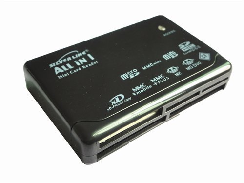 37325_b_1.jpg קורא כרטיסים Silver Line All-In-One Memory USB 2.0 EL-650