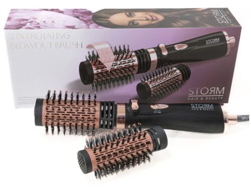 Storm - מברשת פן חשמלית מסתובבת Revolver - צבע שחור