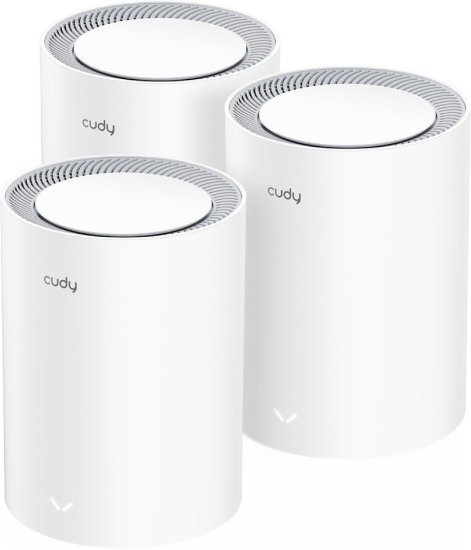 373734_b_1.jpg ראוטר (3 יחידות) Cudy AX3000 2.5G Whole Home Mesh Wi-Fi 6 System M3000 V2.0 - לבן