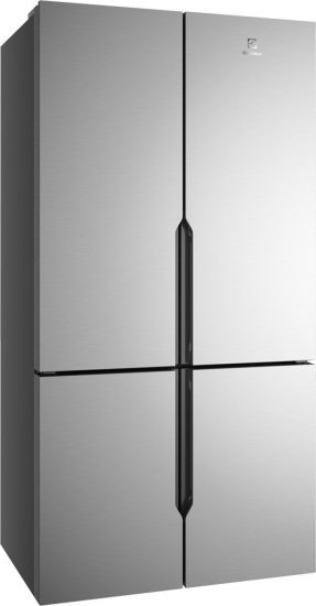 מקרר 4 דלתות מקפיא תחתון אינוורטר 572 ליטר Electrolux EvenTemp UltimateTaste 700 EQE5600SA - כסוף