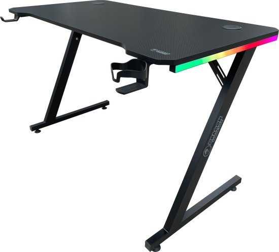 שולחן גיימינג מקצועי Dragon TZ RGB - צבע שחור