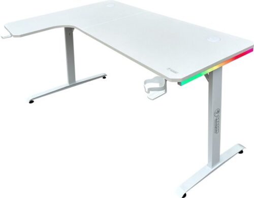 374134_b_1.jpg שולחן גיימינג פינתי שמאל מקצועי Dragon TL RGB - צבע לבן