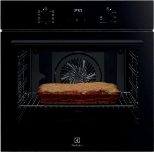 תנור בנוי 9 תוכניות 71 ליטר Electrolux Borderless SurroundCook Multifunction EOH6426K - זכוכית שחורה - תוצרת גרמניה